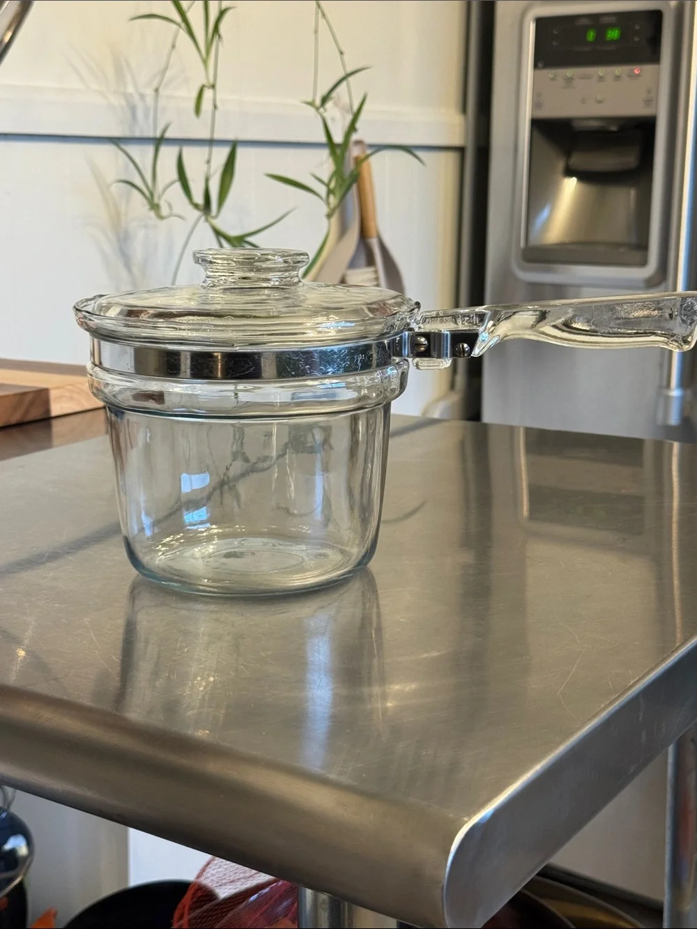 Pyrex Double Boiler Insert with Lid - 1 1/2 QT.